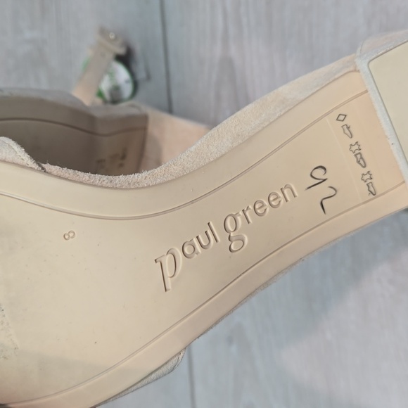 Paul Green Women Ankle Suede Heels Sandals shoes sz UK 8 US 10.5 - Picture 14 of 16